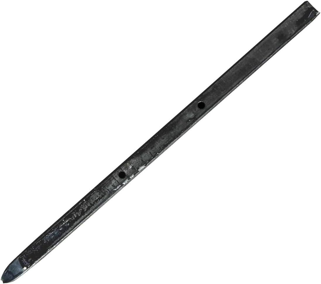 Sandbaggy Square Steel Concrete Form Stakes with Nail Holes - 5/8" Wide - Rust Resistant Coating - Removable, Reusable - Construction Grade Stakes (12 inch, 5)