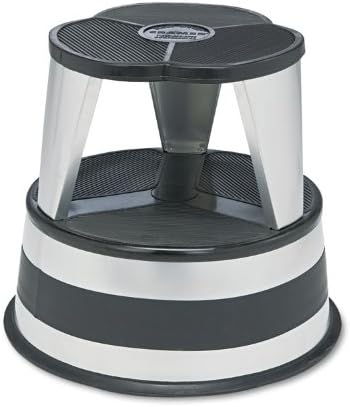 Cramer Kik Step Steel Step Stool - Two Step Stool, Holds 350 lbs (Silvertone)