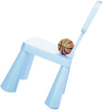 Soerreo Children's Tables and Chairs Kindergarten Baby Study Table and Chairs Plastic Game Table Removable (Chair Light Blue)