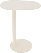 Modern C-Shaped End Table, Small Sofa Side Table Metal Side Table for Couch and Bed Snack Table Tray Table for Living Room Bedroom