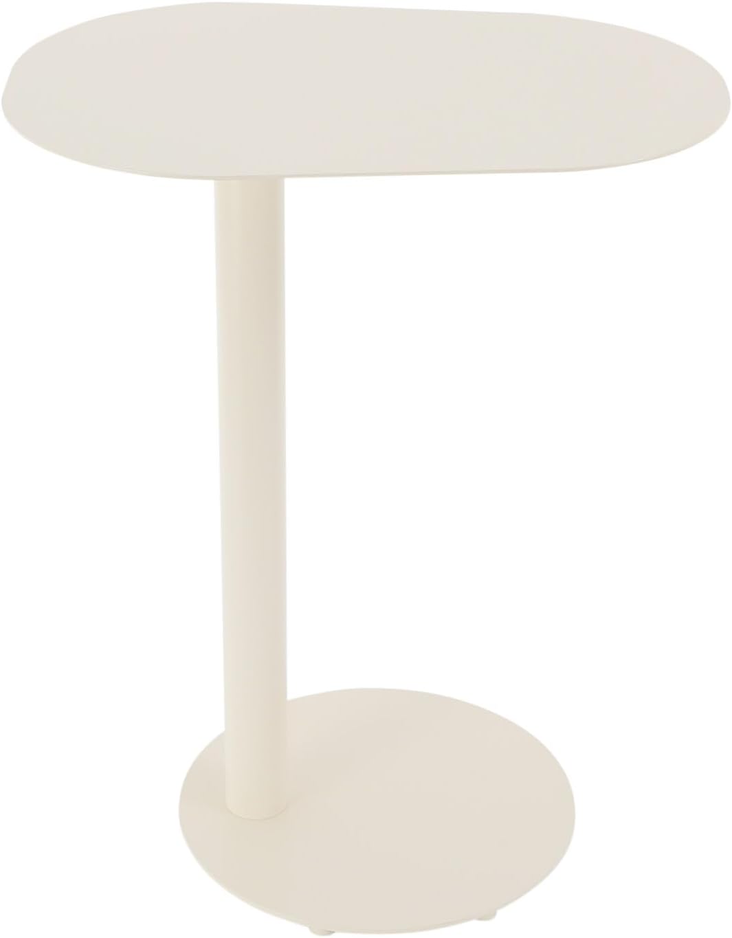 Modern C-Shaped End Table, Small Sofa Side Table Metal Side Table for Couch and Bed Snack Table Tray Table for Living Room Bedroom