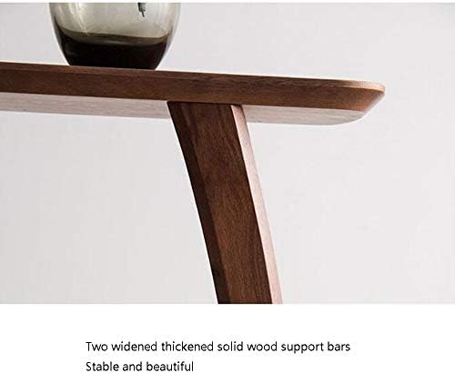 Telephone Table, All Solid Wood Side Table/Telephone Tables,C Sofa Side Table,Removable End Tables Living Room,White/Wood(Color:Walnut,Size:20.4714.1722.44in)
