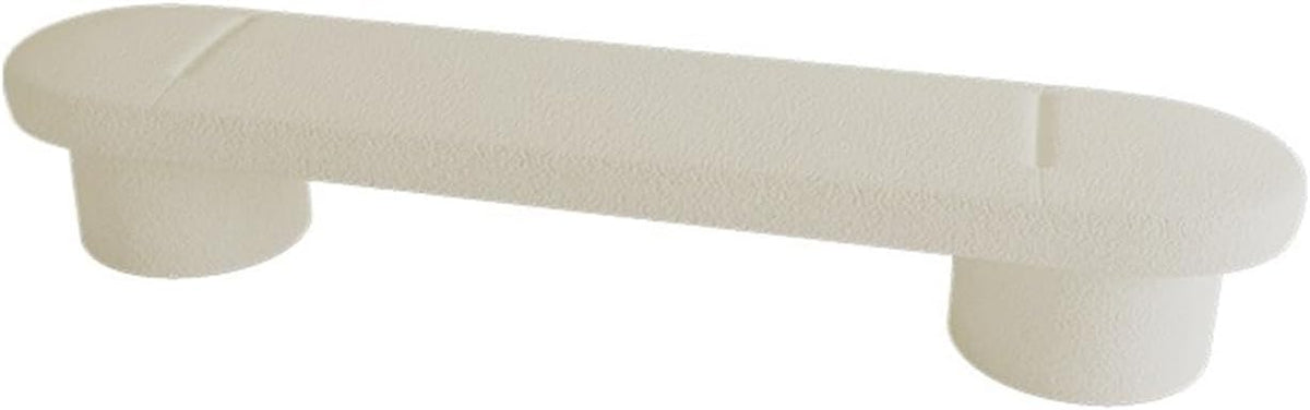 Modern Lamb's Wool Upholstered Bedroom Benches, Modern Tufted Ottoman Stool for Doorway, Living Room, Lock Entryway(White,120 * 40 * 45cm)