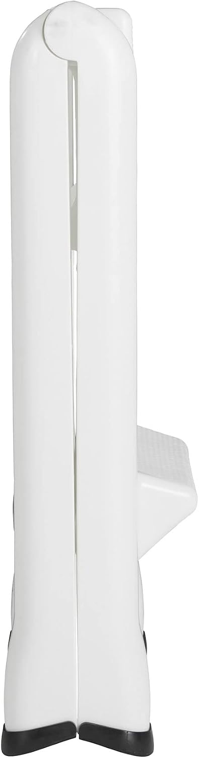 Rubbermaid FG420903WHT EZ Two Step Durable Folding Plastic Ladder Step Stool with Skid Resistant Foot Pads, White (2 Pack)