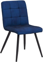DUHOME Velvet Dining Chairs Set of 4,Mid Century Modern Dining Chairs with Metal Legs,Accent Chairs Side Chairs Reading Chairs for Restaurant Cafe Shop Darkblue