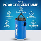 Pittman Outdoors Inflatable Ottoman & Mini Air Pump Bundle