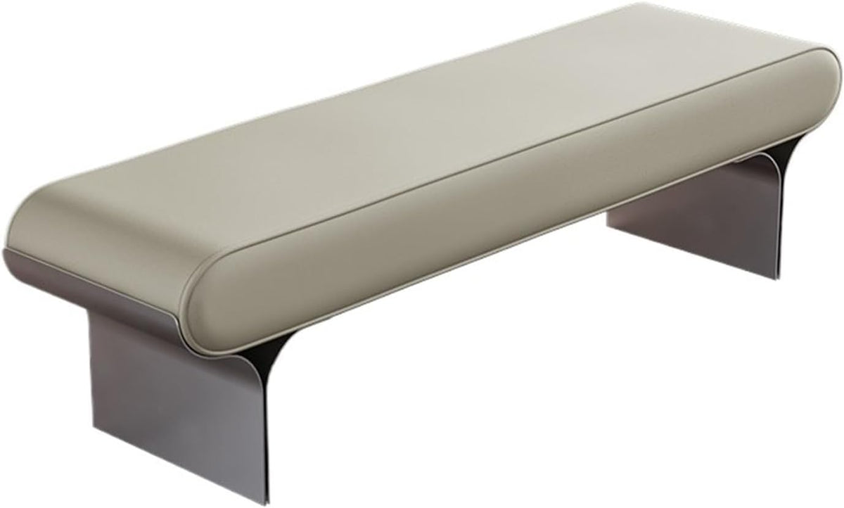 Modern Upholstered Bed end Bench Bedroom Home Use Bedside Dressing Room Long Shoe Changing Entryway(XS)