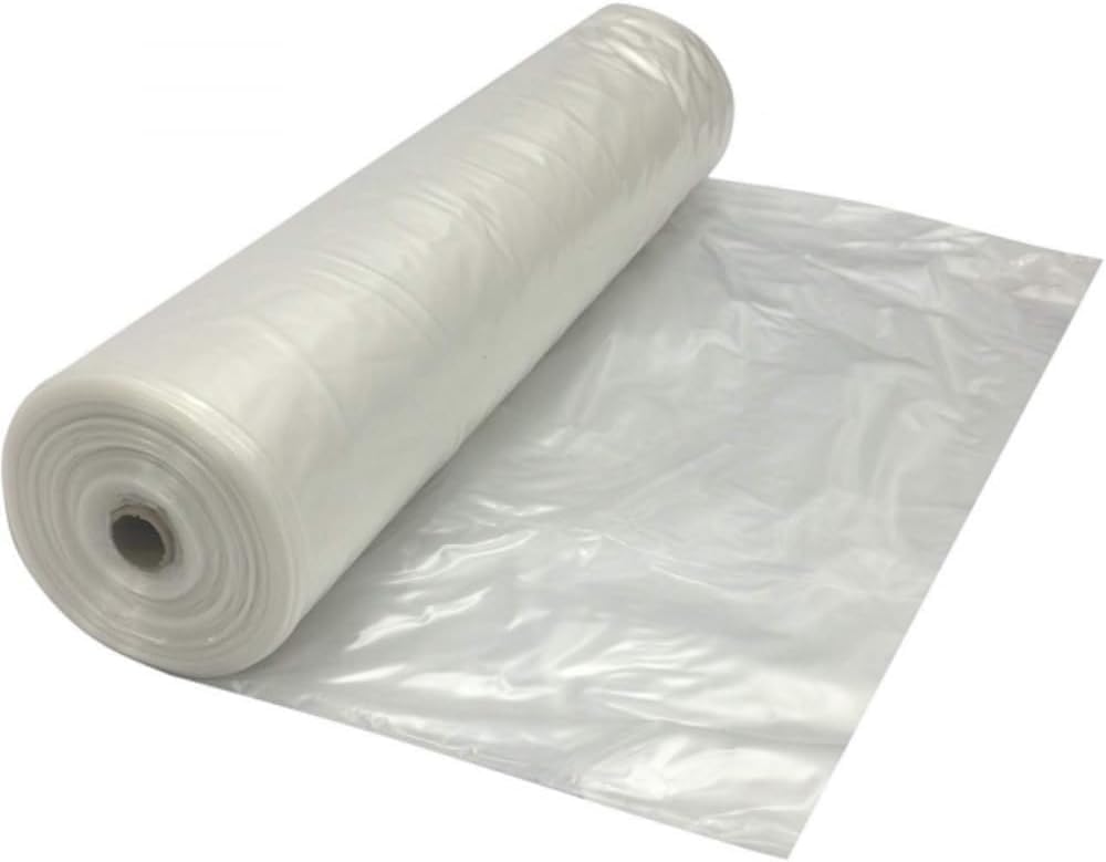 Farm Plastic Supply - Protective Clear Overwintering Plastic Film - Overwintering Film, 6 Mil Clear Plastic Film, Greenhouse Plastic, Durable Plastic Sheeting (4 Mil 12' x 100')