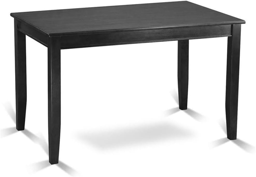 East West Furniture BUT-BLK-T Buckland Rectangle Counter Height Table for Small Spaces, 30x48 Inch, Black