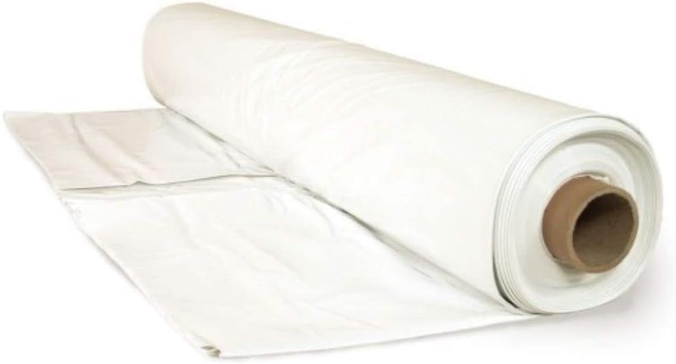 Farm Plastic Supply - 6 Mil White Plastic Sheeting - Overwintering Film, 6 Mil White Plastic Film, Greenhouse Plastic, Durable Plastic Sheeting (20' x 10')