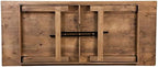 Flash Furniture Hercules 96x40 in Folding Table | Commercial Grade, Foldable Locking Legs, Farmhouse, Rustic