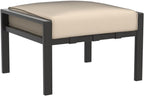 LOKATSE HOME Outdoor Ottoman Patio Footstool Small Seat Furniture with Soft Thick Cushion for Garden Yard Deck Poolside