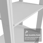 Madesa Kitchen Pantry Storage Rack with 2 Drawers, 7 Shelves and Hanging Space 51" L Multiuse Modular Cabinet for Kitchen Organization - White