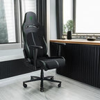 Razer Enki X Essential Gaming Chair, All-Day Comfort, Black | Built-in Lumbar Arch, Optimized Cushion Density, Dual-Textured, Eco-Friendly Synthetic Leather, Adjustable 152-degree Recline