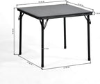 Kids 5-Piece Folding Activity Table and Chair Set Black | (Shipment from Walmart) Kids 5-Piece Folding Activity Table and Chair Set for Home Daycare Playroom, White