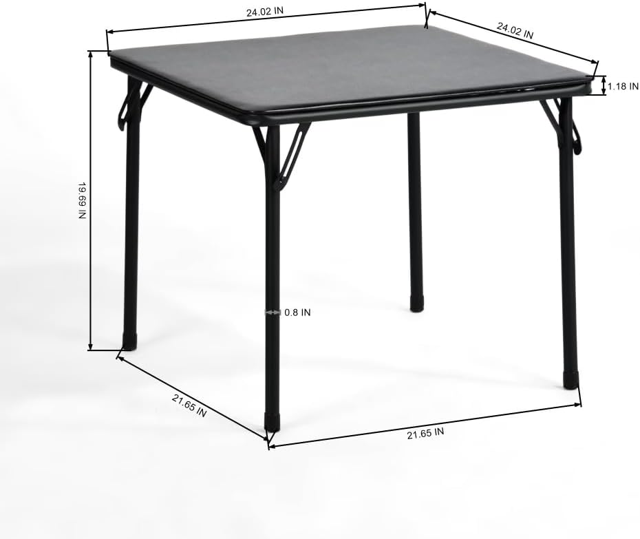 Kids 5-Piece Folding Activity Table and Chair Set Black | (Shipment from Walmart) Kids 5-Piece Folding Activity Table and Chair Set for Home Daycare Playroom, White