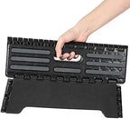 Folding Step Stool Step Stool Holds Up to 300 lb Plastic Foldable Step Stools Non Slip with Carry Handle Collapsible Stool for Kitchen, Bathroom or Bedroom