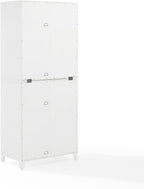 Maykoosh French Fabulous Roarke Kitchen Pantry Storage Cabinet - 15.75" D x 30" W x 70.63" H, Adjustable Shelf, Floor Mountable, Engineered Wood Finish