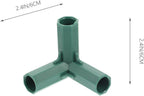 Yardwe 20Pcs Greenhouse Frame Connector, 5 Types Gardening Frame Pipe Fitting Plastic Joint Connectors for Stable Plant Support and Greenhouse Construction, 16mm