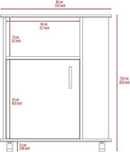 2 Piece Kitchen Set with Island and Microwave Pantry Cabinet | Interlocking mechanism for setup without tools assembly