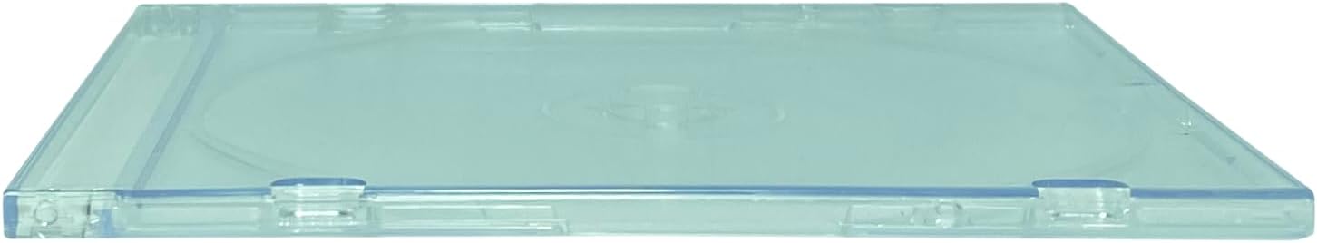 mediaxpo Premium Slim Clear Jewel Cases - Protect and Showcase Your CDs - Slim CD Case for Space-Saving Storage (Pack of 100)