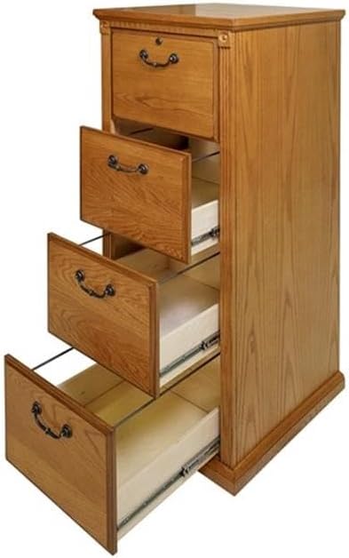 Martin Furniture Huntington Oxford 4 Drawer Wood File Cabinet Natural