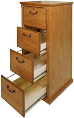 Martin Furniture Huntington Oxford 4 Drawer Wood File Cabinet Natural