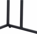 C-Shaped Sofa Side Table, Couch Side Tables That Slide Under, C Table End Table with Wheels, Strong Load-Bearing Capacity and User Friendly Design for Living Room and Bedroom Use,Black