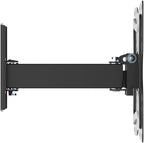 Kortek Full Motion TV Wall Mount for 10–50 Inch Tvs, Articulating Tilt Swivel Mount with 9 Inch Extension, Vesa 75x75 to 200x200, 66 Lbs Capacity, Single Stud with HDMI Cable Included