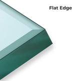 Glass Table Tops 1/8" Thick - 30" x 24" Rectangle Glass Tabletop with Seamed Edge - Replacement Tempered Glass Table top for Dining Table, Coffee Table, Office Table, Side Table