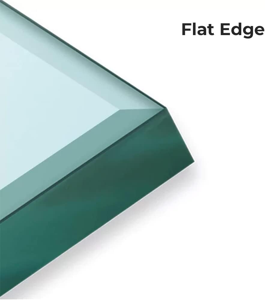 Glass Table Tops 1/8" Thick - 30" x 24" Rectangle Glass Tabletop with Seamed Edge - Replacement Tempered Glass Table top for Dining Table, Coffee Table, Office Table, Side Table