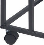 C-Shaped Sofa Side Table, Couch Side Tables That Slide Under, C Table End Table with Wheels, Strong Load-Bearing Capacity and User Friendly Design for Living Room and Bedroom Use,Black