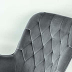 Upholstered Rocker, Mid Century Modern Gliding Accent Chair with Soft Foam Seat for Bedroom Balcony, Comfy Armchair, Dark Grey