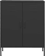 13.8x31.5x40 Steel Storage Cabinet, 2 Adjustable Shelves, Levelers, Matte, Tall Pantry/Bath/Kitchen Organizer