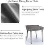 63"-78.74" White Faux Marble Extendable Dining Room Table Set for 6, 7-Piece Dining Table Set with 6 Chairs, Rectangle Wooden Expanding Kitchen Table and Grey Upholstered Chairs Set