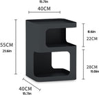 Side Table Side Table Telephone Table Iron Bedside Table Modern Minimalist Bedroom Bedside Table Living Room Coffee Table Sofa Lounge Side Table Bedroom Storage Bedside Cabinet (Color : 1) (B)