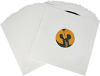 10'' Vinyl Record Paper Inner Sleeves Kraft Paper Protection Covers, 20Pcs | White Anti-Static Acid Free Sleeves for 10 Inches 78rpm Record