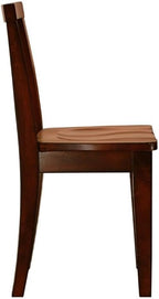 Pemberly Row Contemporary Kid's 3 Piece Table and Chair Set, Solid Wood Construction, Cherry Finish, Includes 2 Chairs, 25" H Table, Comfortable Contoured Seats, Baby and Kids Room Furniture