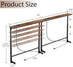 Keelian 78 inch Behind Couch Table with Outlets Sofa Table Rustic Brown | Adjustable Height(25"-37"),Skinny Couch Shelf with Charging Station,Long Entryway Tables for Living Room