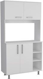 Home Square 2-Piece Set with Storage Pantry Cabinet & Two-Door Cabinet