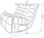 Electric Power Recliner Chair with 360° Swivel, USB Charging Ports, Footrest, and Side Pocket, Upholstered Glider for Living Room(Orange)