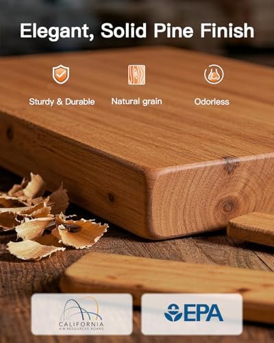 Pipishell 34" Pine Wood Shoe Bench Entryway with Soft Cushion and Storage | Lift-top storage, side holder, 440 lbs weight capacity, sturdy and durable, EPA & CARB-certified, holds 7 pairs, for entryway