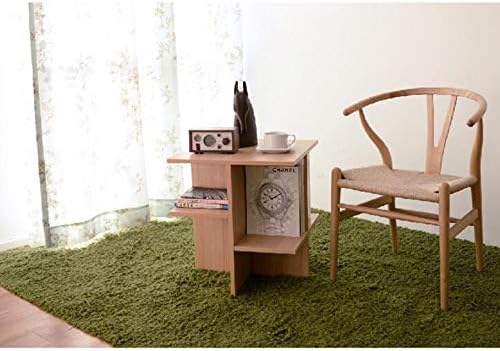 Telephone Table, Assemble Coffee Table,Sofa Side Table,Mobile Square Table,Telephone Table,2 Colors(Color:Wood,Size:19.6819.6820.86in)