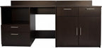 BREAKtime Breakroom Coffee Bar Cabinet with Door Storage, Mini Fridge and Microwave Space, Commercial-Grade, Fully Assembled, 84" W x 24" D x 36" H, Appliances Not Included