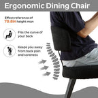 Boucle Chairs Set of 6, Modern Black Upholstered Dining Chairs with Black Metal Legs, Boucle Dining Chairs with Curved Backrest for Dining Room, Kitchen(Only Chairs)
