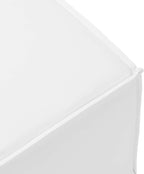 Modway EEI-4211-WHI Saybrook Patio Sectional Ottoman in White, 29.5 x 29.5 x 15.5