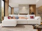 EASE MOOSE Sectional Modular Sofa,Oversized L Shape Sectional Couch Wide Deep seat Sectional Sofa,Comfortable White Modular Sofa