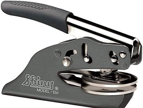 Custom Monogram Embosser - Personalize with Name & Initials - Hand-Held Embossing Stamp - Monogram, Seal Embosser Best for Books, Envelopes, Napkins - 1.625 inch