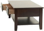 Espresso Finish 4pc Occasional Table Set with Antique Black, Espresso | Listed product dimensions are 47 x 16 x 30 in