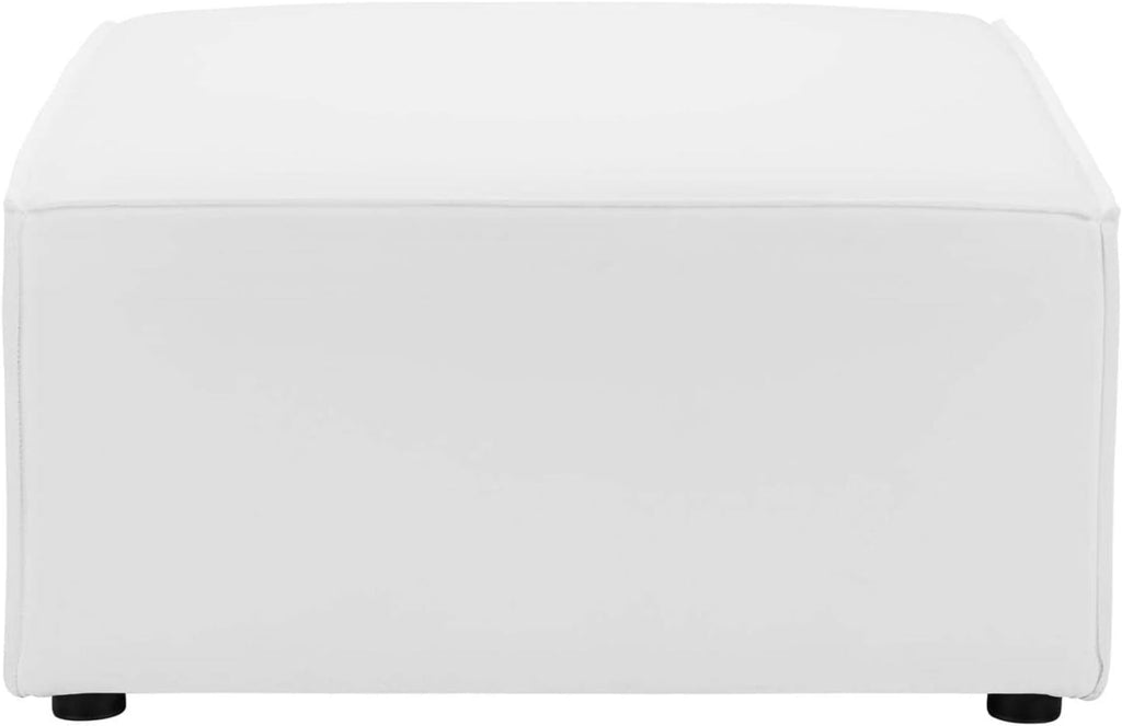 Modway EEI-4211-WHI Saybrook Patio Sectional Ottoman in White, 29.5 x 29.5 x 15.5